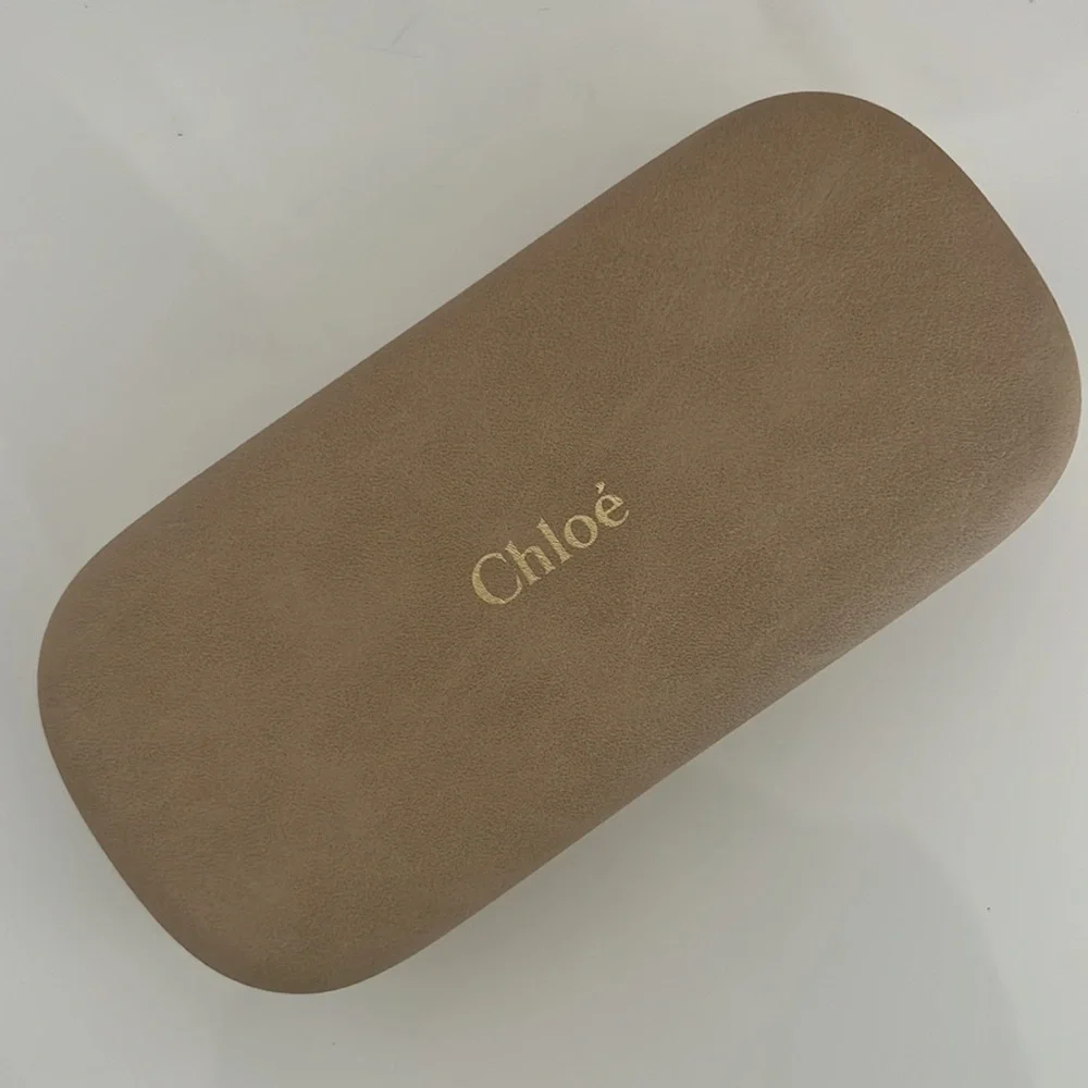 Chloé Caite Geometric Glitter Sunglasses Silver/Gold EUC w/ Case sunnies